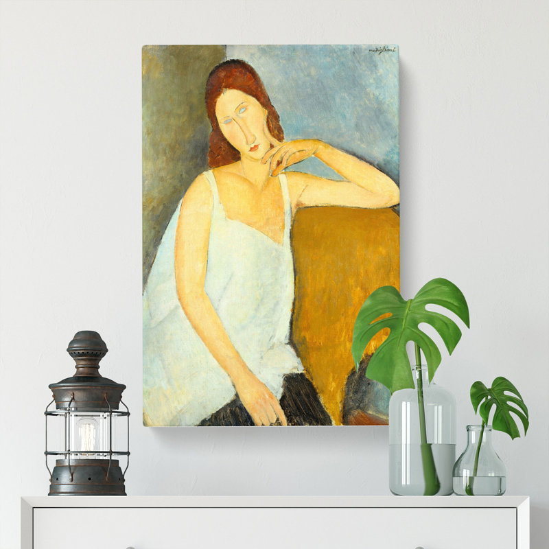 Jeanne Hebuterne Vol.1 by Amedeo Modigliani - Wrapped Canvas, 60cm H x 40cm W x 3cm D