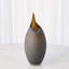 Frosted Vase w/Amber Casing-71272870-71272871