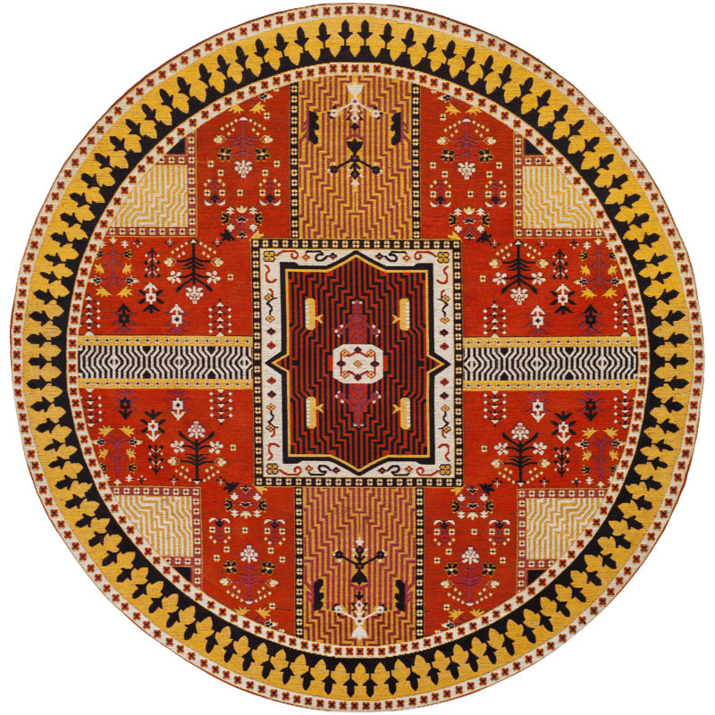 Estep Performance Geometric Rug, Round 6'