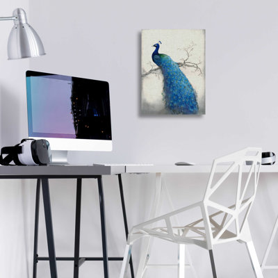 «Peacock Blue II» par Tim O'Toole, art mural en verre acrylique