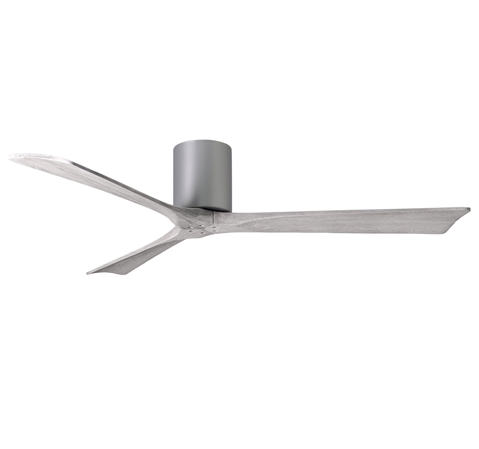 Olivier Ceiling Fan, Brushed Nickel, Barn Wood Tone, 60"