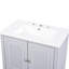 Meuble-lavabo de 30 po avec lavabo en céramique, charme rétro gris, porte silencieuse, armoire et tiroir à options de rangement abondantes, meuble-lavabo Allure Grace, grande tablette de porte réglable-1081031173-1081031177