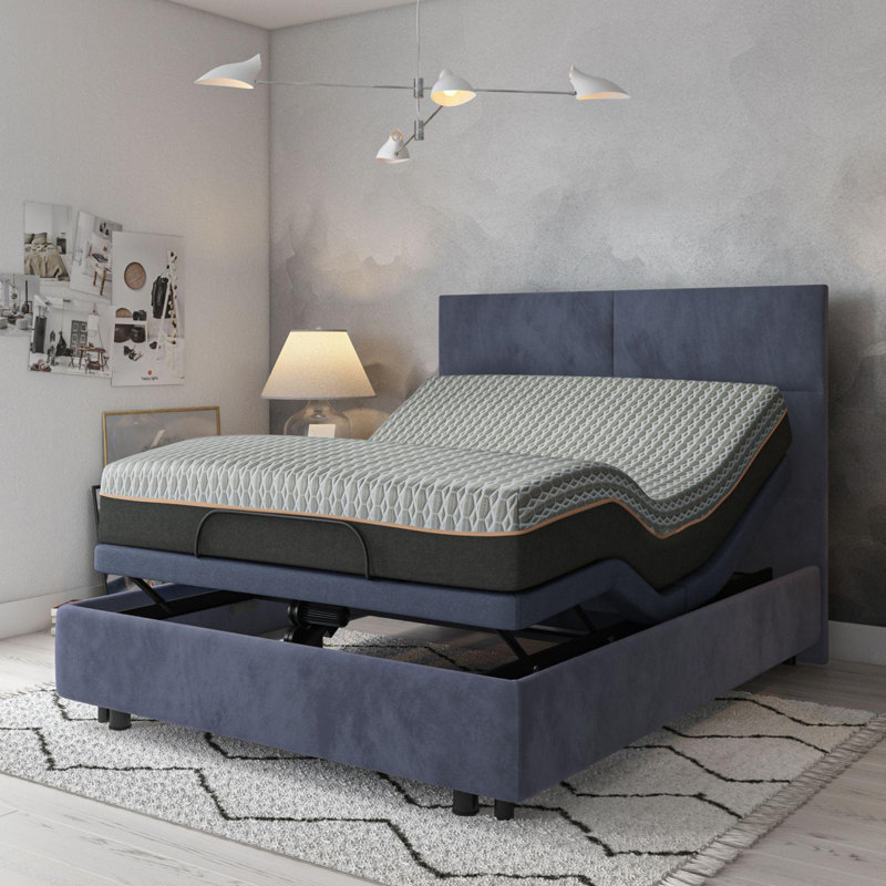 Matelas hybride avec couche de confort à mémoire de forme infusée de cuivre et système de ressorts de soutien, 12'
