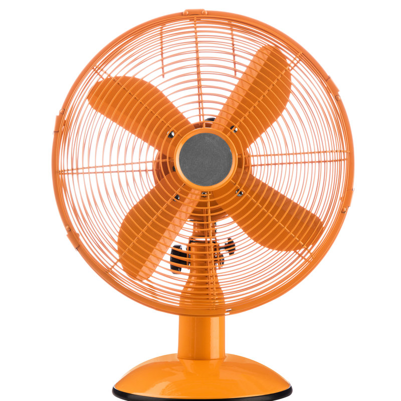 Oscillating Table Fan, Orange