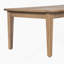 Causeuse d'extérieur en bois d'acacia avec table basse, structure en teck clair, coussin beige