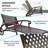 Adjustable Reclining Aluminum Chaise Lounge with Wheels