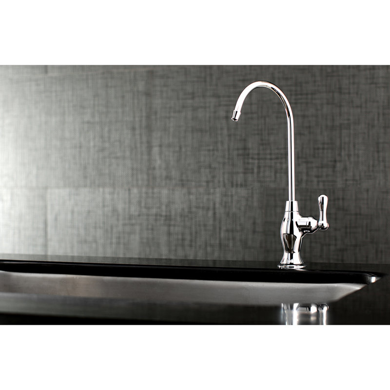 Kingston Brass Restoration Single-Handle 1-Hole Deck Mount Water Filtration Faucet, Chrome