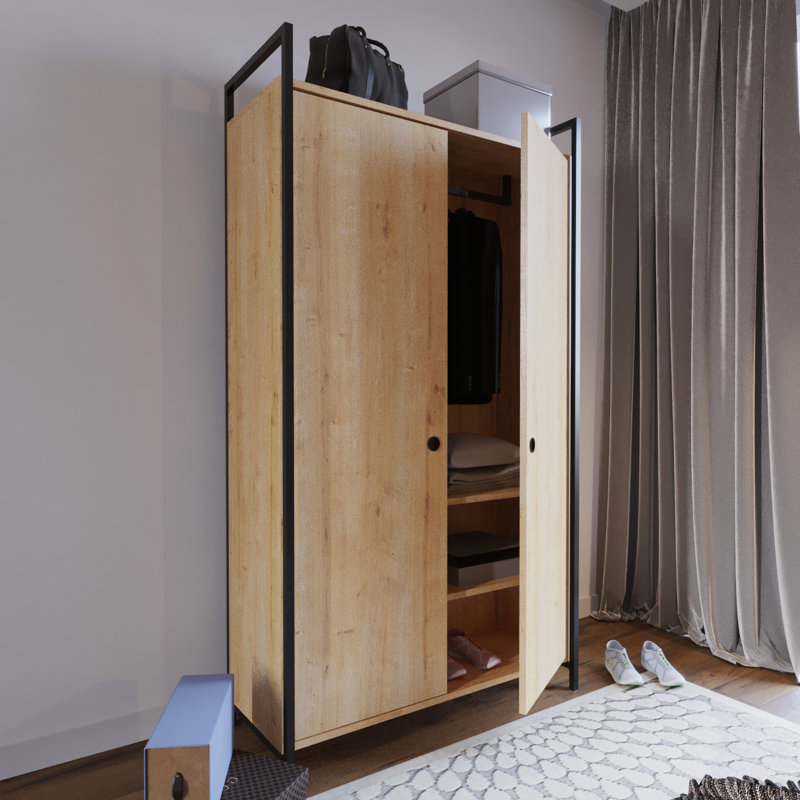 Anneliese 2 Door Manufactured Wood Wardrobe