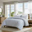 Ensemble de housse de couette 3 pièces en fil de coton teint-132797823-132797824