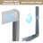 56-60"x60" Brushed Nickel Double Sliding Tub Shower Door 6mm Tempered Glass Stainless Steel Handle