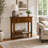 Wilfredo Wave Solid + Manufactured Wood Console Table-1406210545