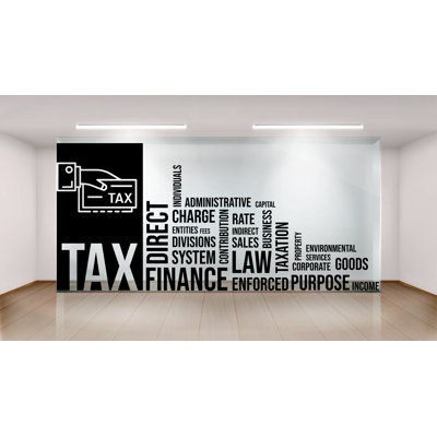 Tax Wall Decor Office Wall Decal Finance Idea Teamwork Business Worker Inspire Office Decoration Motivation Stickers Mural Unique Gift 287LU