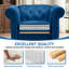 Fauteuil Chesterfield large capitonné 42,52 po Fynlie-2078783573