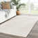 Eladio Wool Geometric Area Rug in Ivory