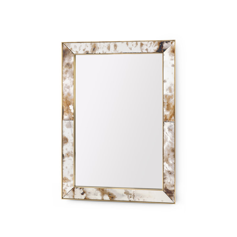 Etienne Flat Glass Wall Mirror, 50" H x 38" W x 2.5" D