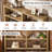 71-Inch Long Console Table With Storage Shelves, Wood Foyer Table For Entryway