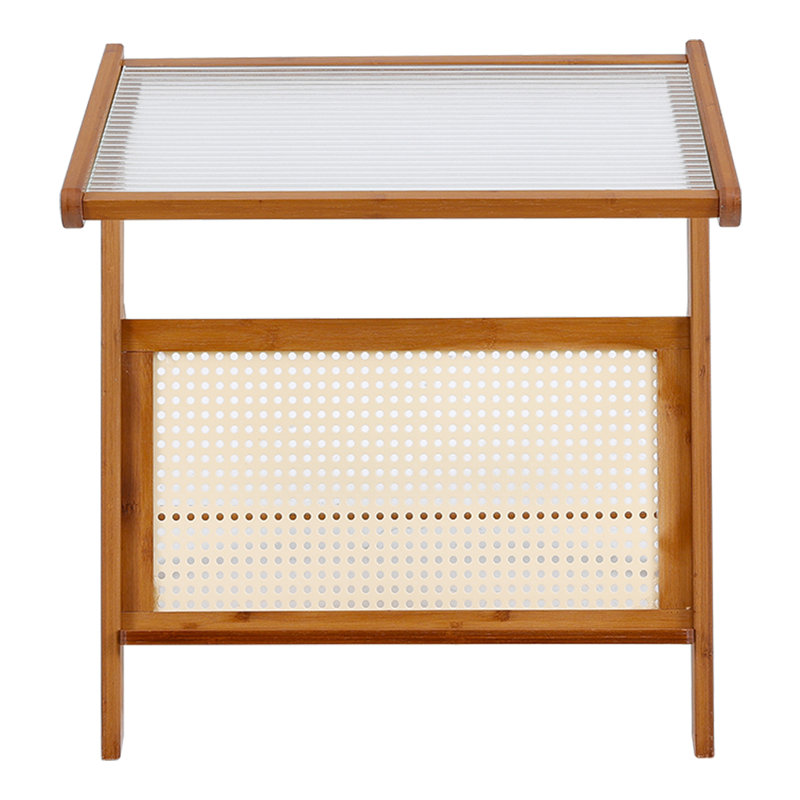 Glass Top End Table