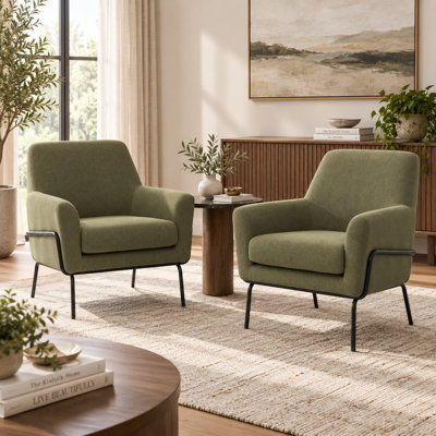 Ensemble de fauteuils rembourrés 2 pièces