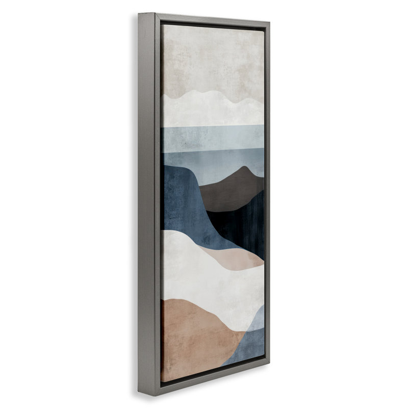 Cadre flottant Contemporary Living, design par Irena Orlov, Cadre flottant gris lustré, H 25 po x l 11 po