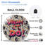 Horloge murale moderne en verre Dream It Do Graffiti