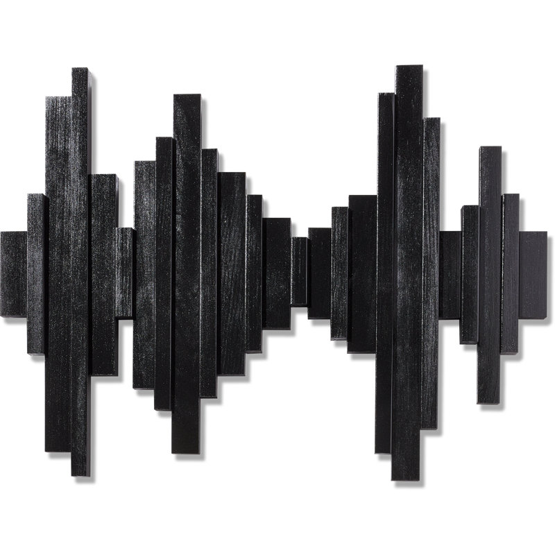 "You can do this" - Modern Interpretation of Soundwaves in Wooden Art