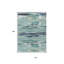 Tapis extérieur lavable abstrait bleu sarcelle et bleu marine 10 pi x 14 pi
