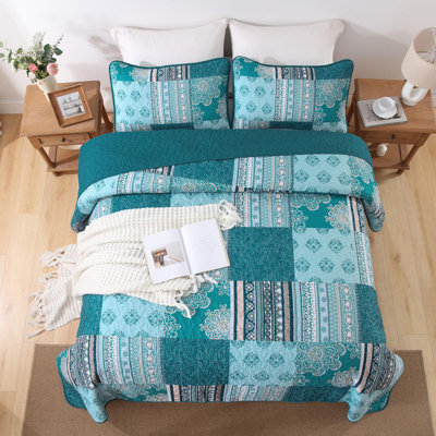 Ensemble de literie réversible 3 pièces Boho