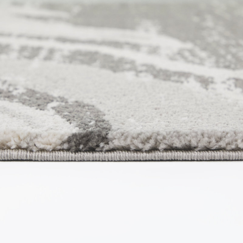 Tapis gris / crème Hagerorn, Rectangle 7 pi 10 po x 10 pi