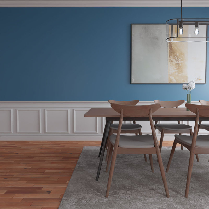 Ashford Square Panel Traditional Wainscot Paneling Kit, 32" H x 94.5" W x 0.5" D