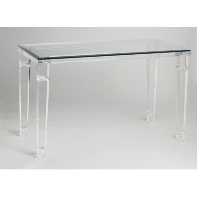 Philipe 54'' Glass Top Console Table