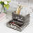 2-Slot Wood Desktop Mail Organizer