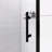 32"W Matte Black Aluminum Frame Pivot Shower Door