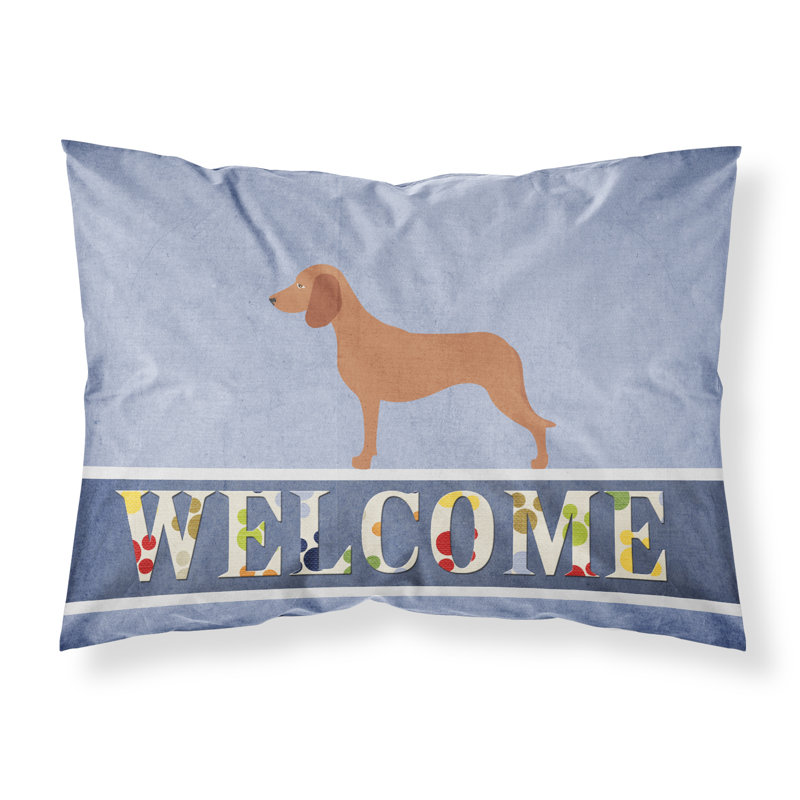 Taie d’oreiller welcome, Chien de rouge de Bavière