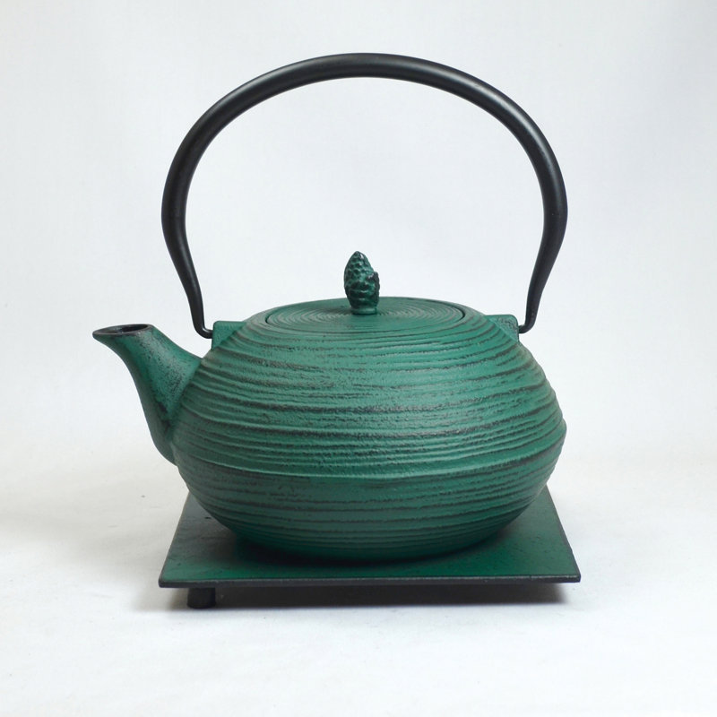 Bloomsbury Market Edmee 1.2ml Solid Colour Teapot, Green