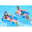 Chaise longue gonflable avec dossier flottant et porte-gobelets