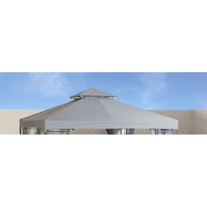 Carone Dakota Fields Polyester Replacement Canopy for Gazebo, Grey