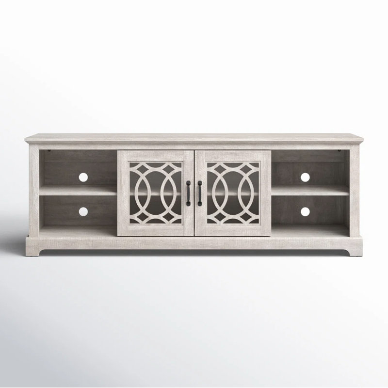 Orion Transitional 3-Piece Living Room Storage Set, Dusty Gray Oak