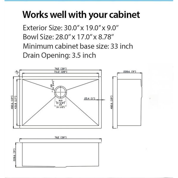 Dimensions du produit