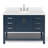 Moille Lequetta 49" Single Bathroom Vanity in Midnight Blue, with 1.5 Pure White Quartz Top, Oval Sink-1017939136-1064586438-811962342