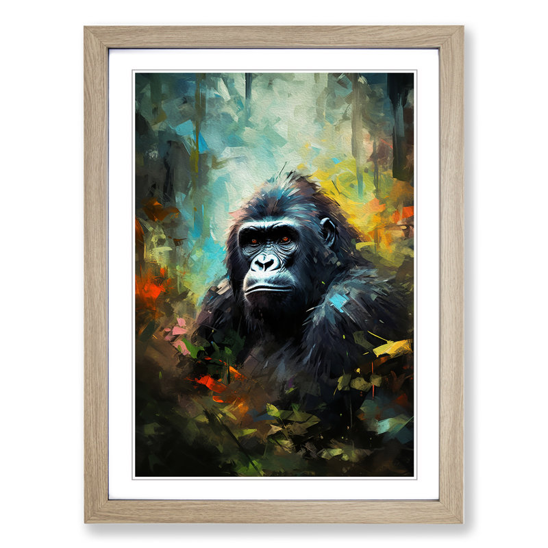 Gorilla Impressionism - Framed Print