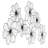 Black Metal Floral Wire Home Wall Decor with Scroll Accents, 43" x 2" x 21"-568491643