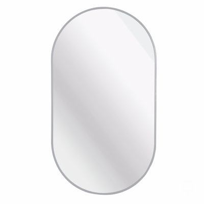 Miroir ovale en métal