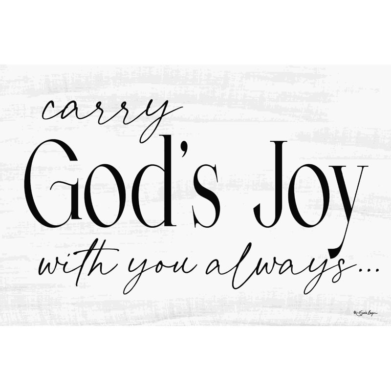 " God's Joy " by Susie Boyer, 8" H x 12" W