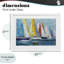 Colourful Sails Coastal Scene Framed Print Under Glass, design by Lorenzo Collective-477060225-477060227