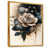 Toile avec cadre flottant or