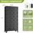 18 Door Black Metal Storage Locker Cabinet for Employees Garage Office Gym Bedroom-1278387284
