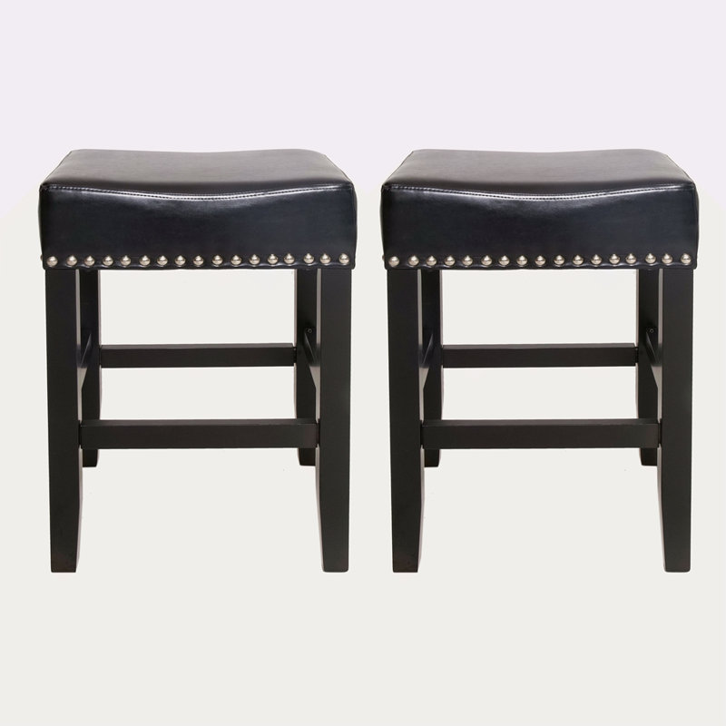Ensemble de 2 tabourets de comptoir Tiffin, Noir