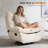 Cozy Chenille Wide Seat Swivel Recliner with Hidden Storage, Footrest-109097480