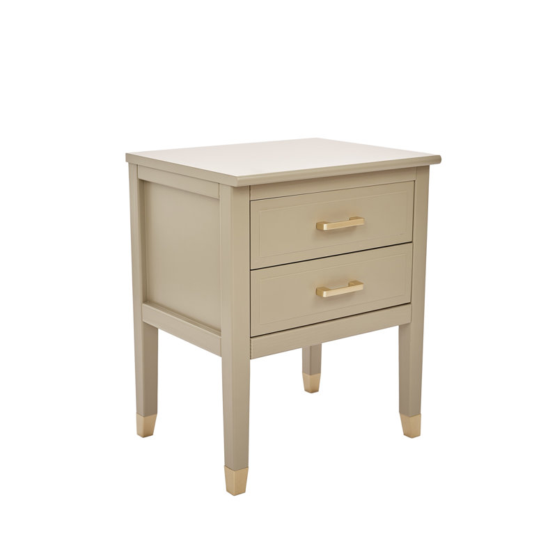 Cormac 50cm W Bedside Table, Clay