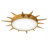 25.2" Gold LED Flush Mount Ceiling Light Fixture